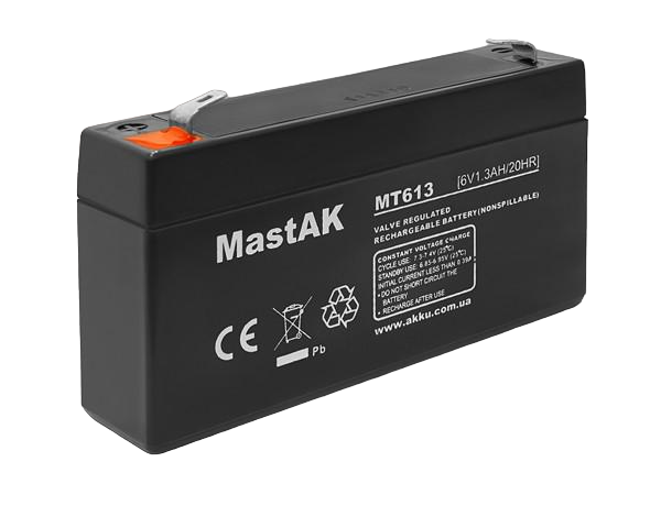 Акумулятор MASTAK MT613 6V 1,3 Ah (185020)